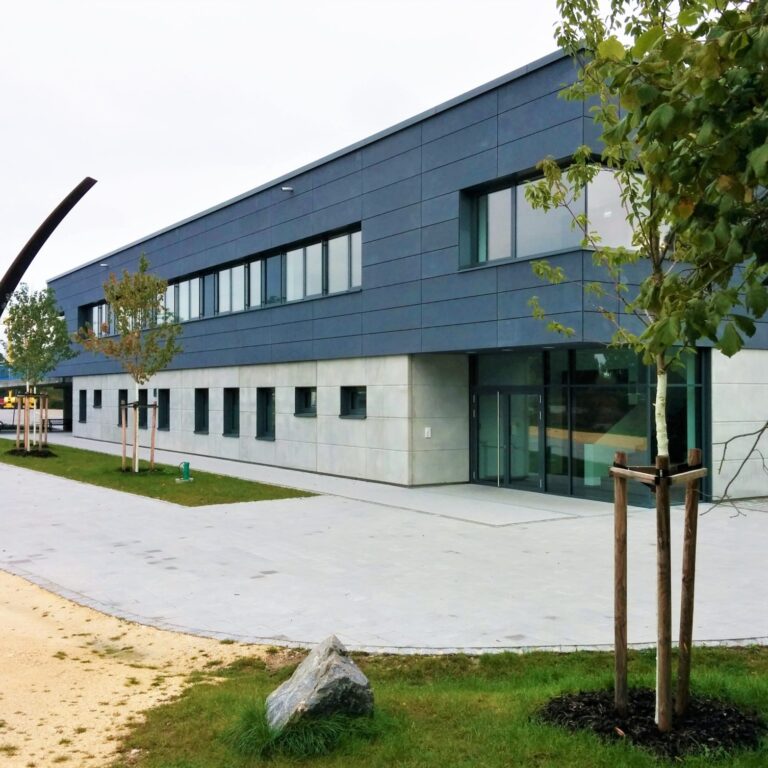 Donauarena Regensburg Faserzement Tectiva Fassade