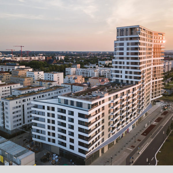 Prädium Frankfurt Hinterlüftete Faserzement Fassade Eternit Textura
