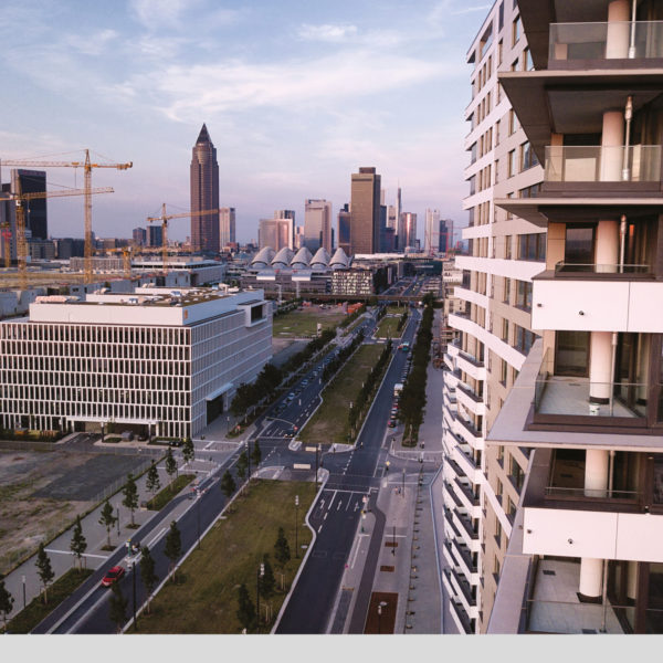 Prädium Frankfurt Hinterlüftete Faserzement Fassade Eternit Textura