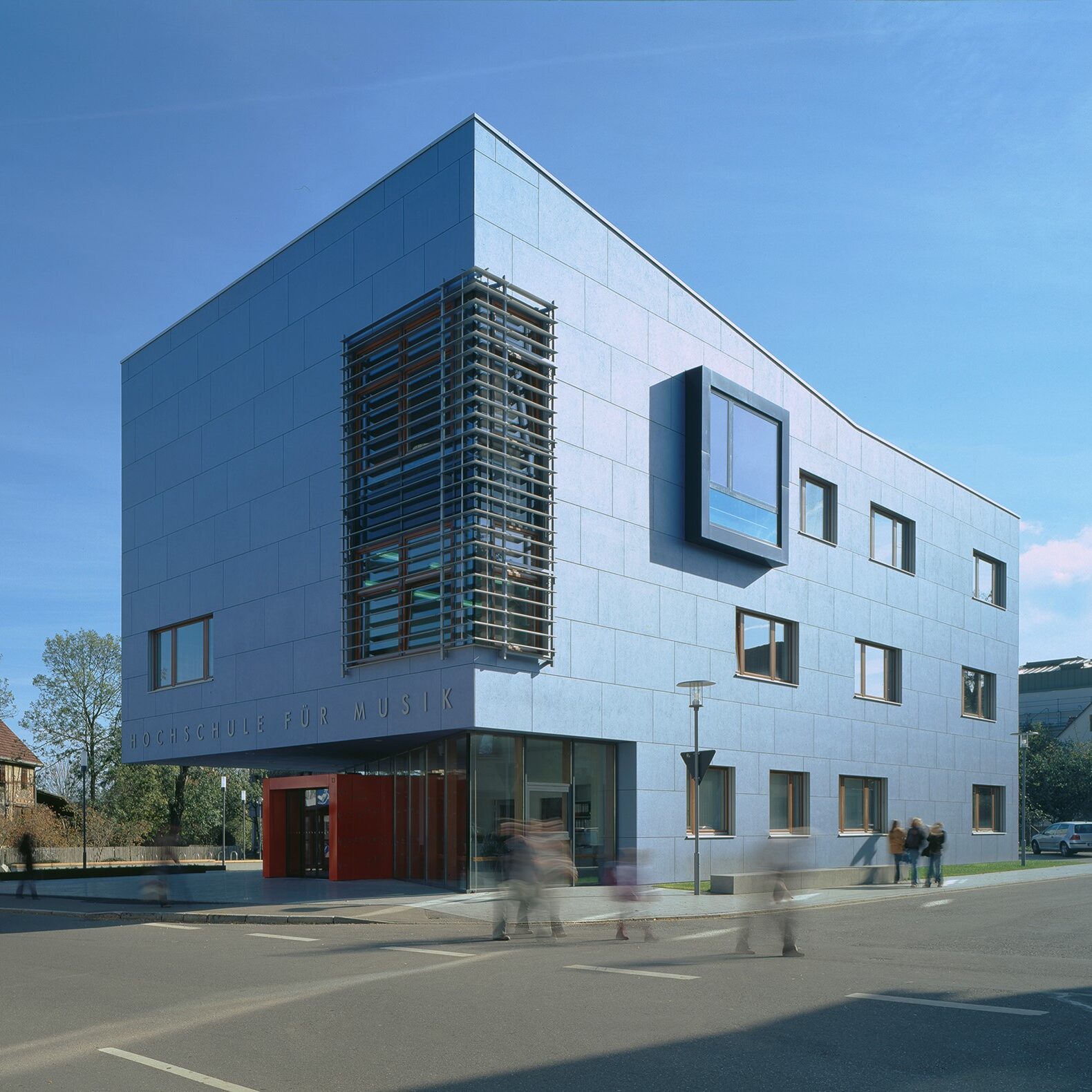 Hochschule für Musik Trossingen, hinterlüftete Putzfassade Sto, Bildautor: Wolfram Janzer